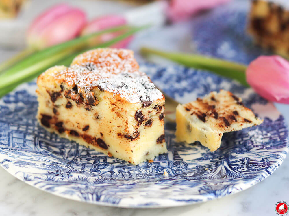 La Mozzarella In Carrozza - Torta di ricotta e gocce di cioccolato, senza glutine