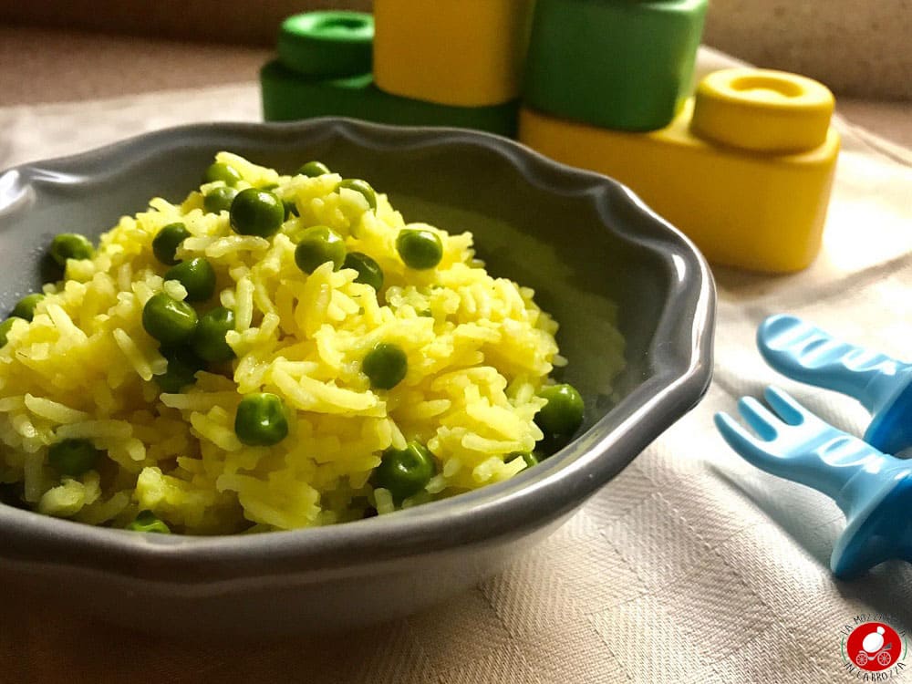 La Mozzarella In Carrozza - Basmati rice with turmeric and peas