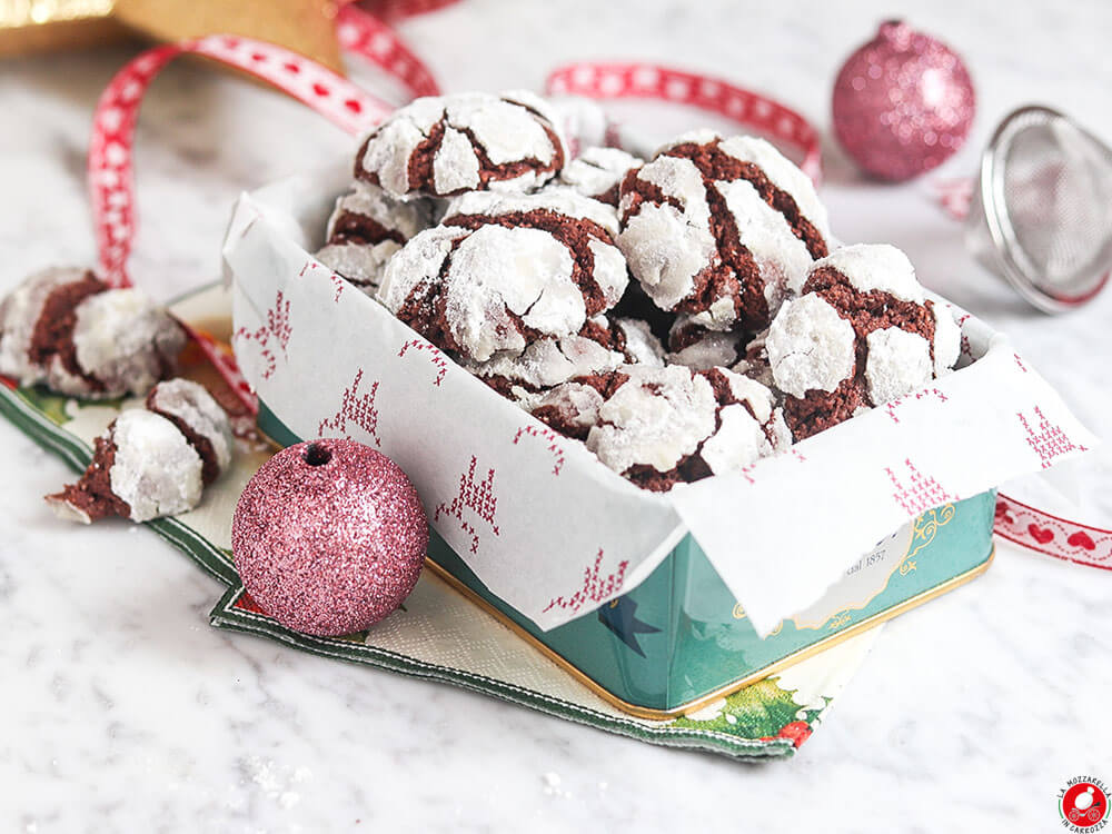 La Mozzarella In Carrozza - Crinkle cookies al cioccolato