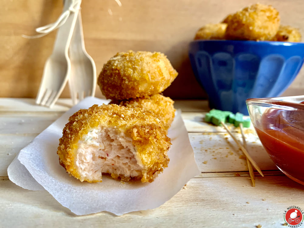 La Mozzarella In Carrozza - Nuggets di pollo al forno