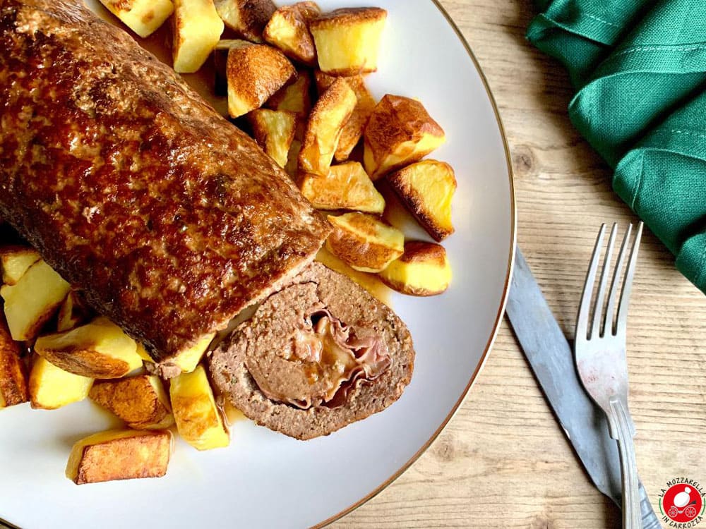 La Mozzarella In Carrozza - Meatloaf (Italian polpettone) recipe 