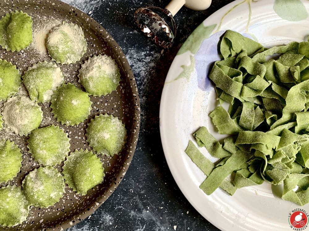 La Mozzarella In Carrozza - Pasta fresca all’uovo con spinaci