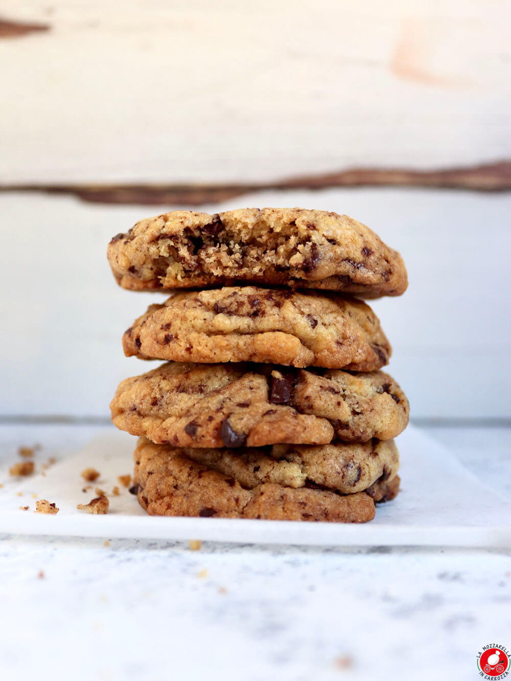 La Mozzarella In Carrozza - Cookies con gocce di cioccolato