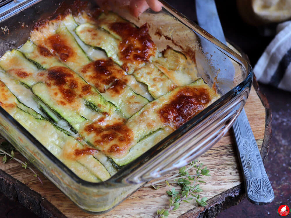 La Mozzarella In Carrozza - Parmigiana bianca di zucchine