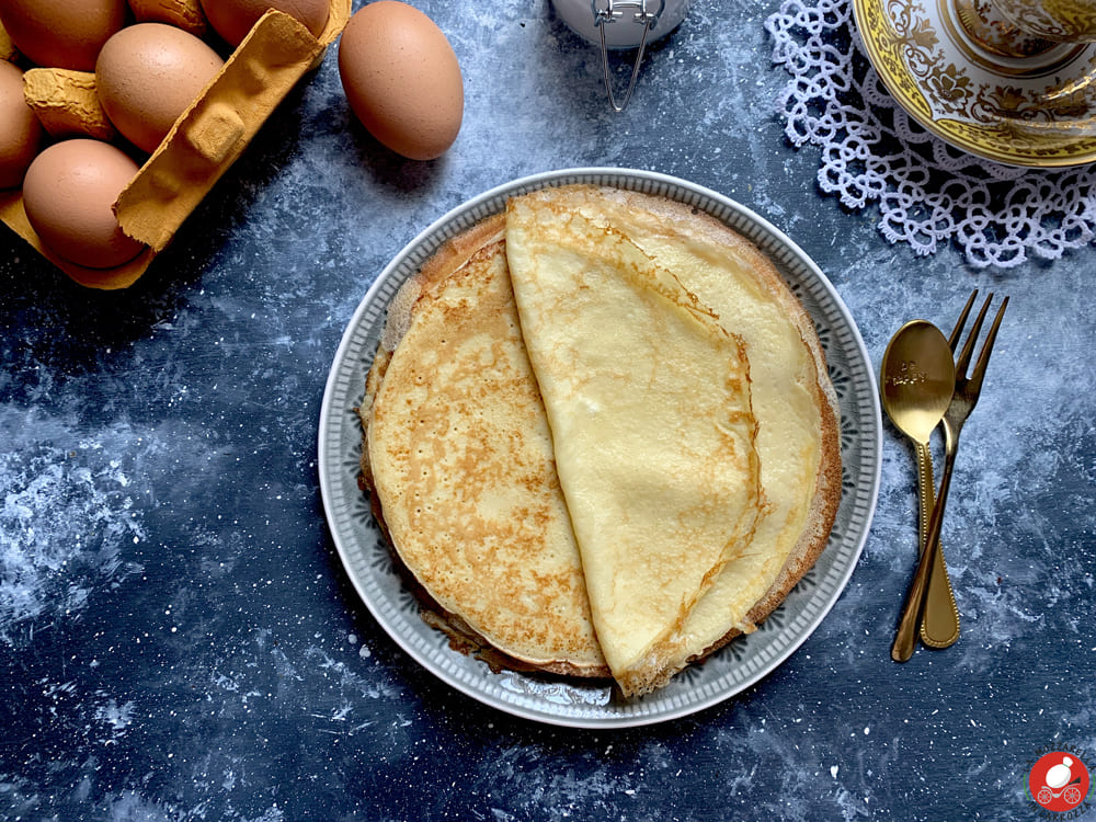 La Mozzarella In Carrozza - Crêpes, ricetta di base di Pierre Hermés