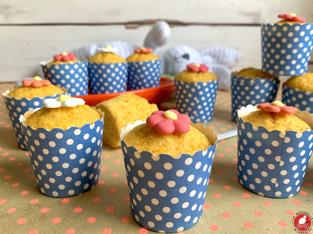 La Mozzarella In Carrozza - Mini muffins alle carote e mandorle 