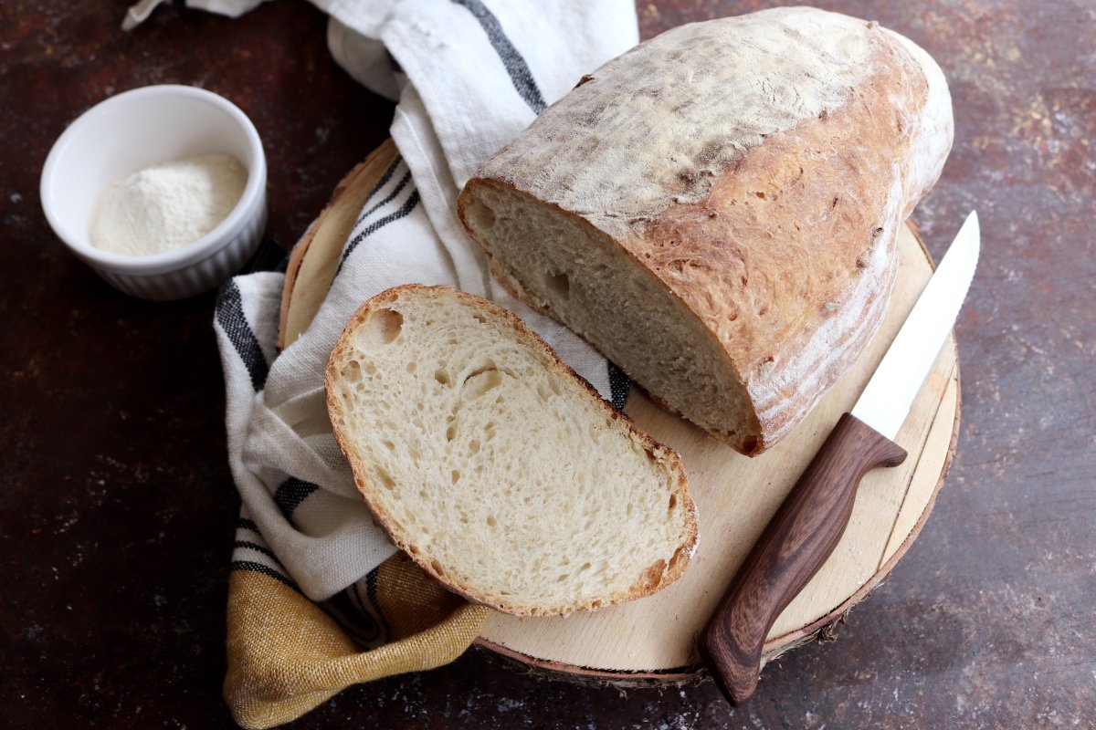Pane fatto in casa con biga
