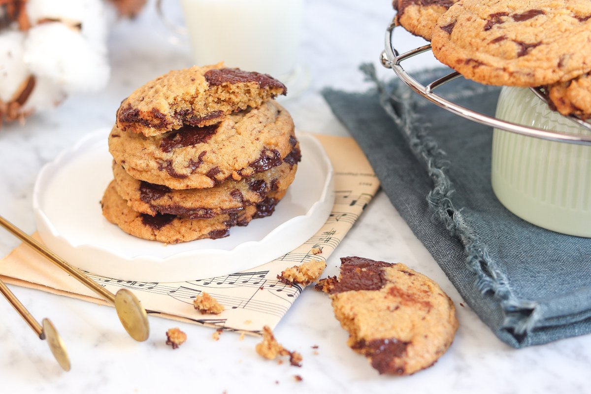 Cookies con gocce di cioccolato
