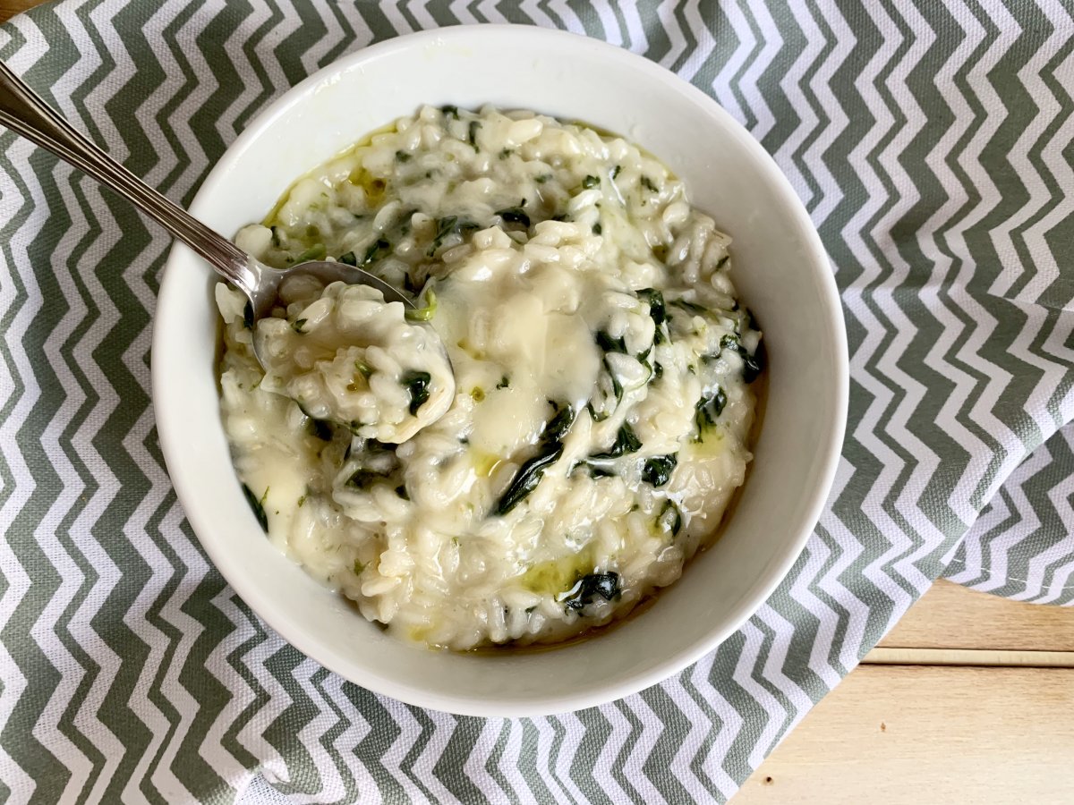Risotto spinaci e taleggio