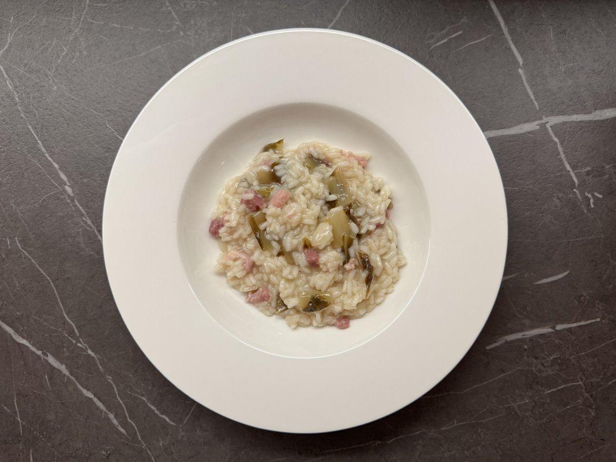 Risotto radicchio e pancetta