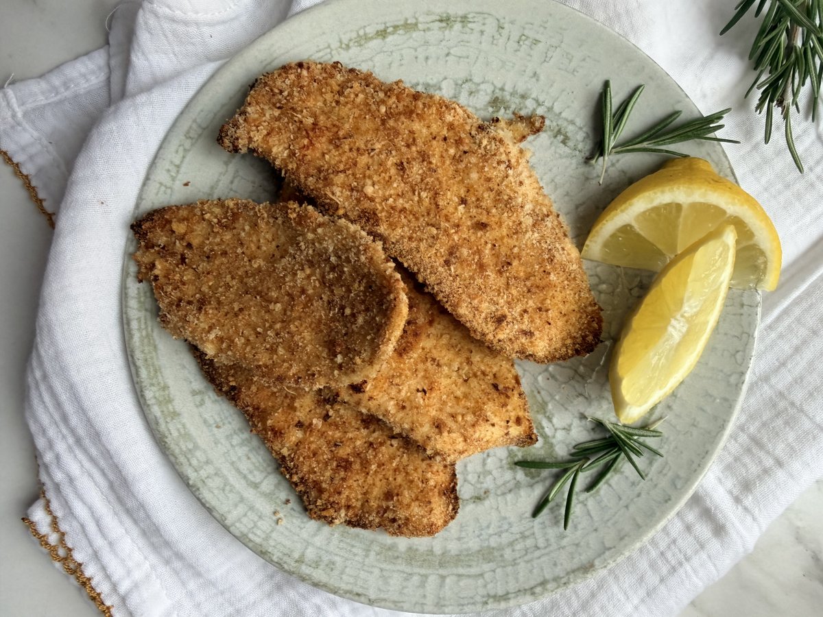 Cotolette di pollo impanate