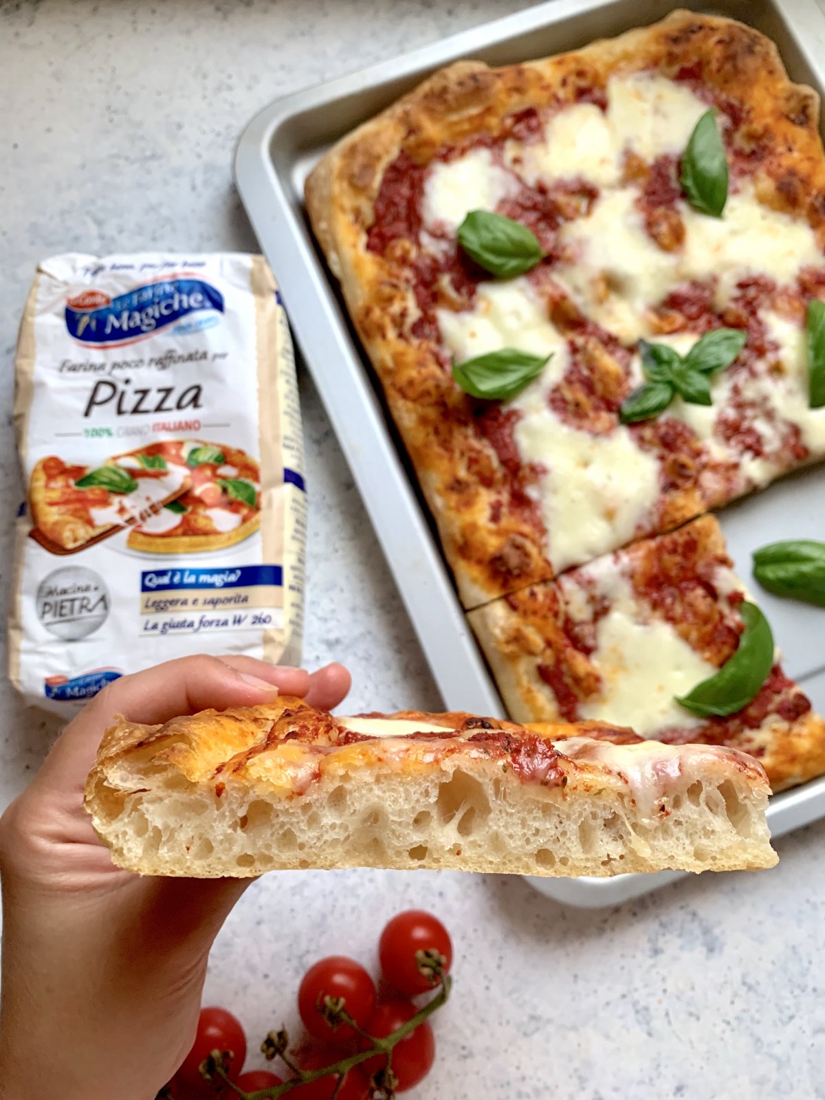 Pizza, impasto base