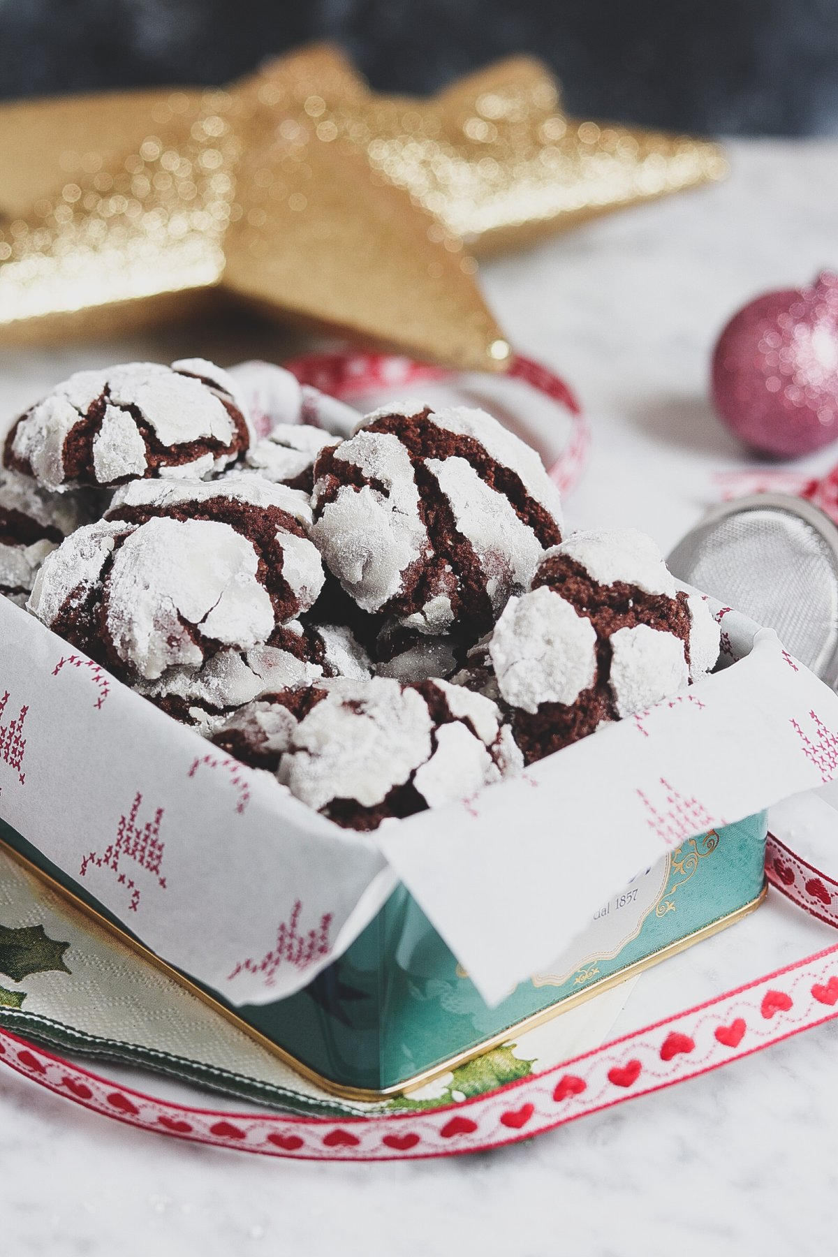 Crinkle cookies al cioccolato